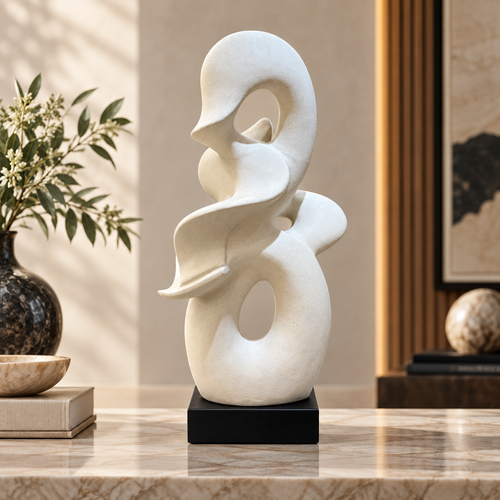 Double-Void Dynamic Wave Sculpture