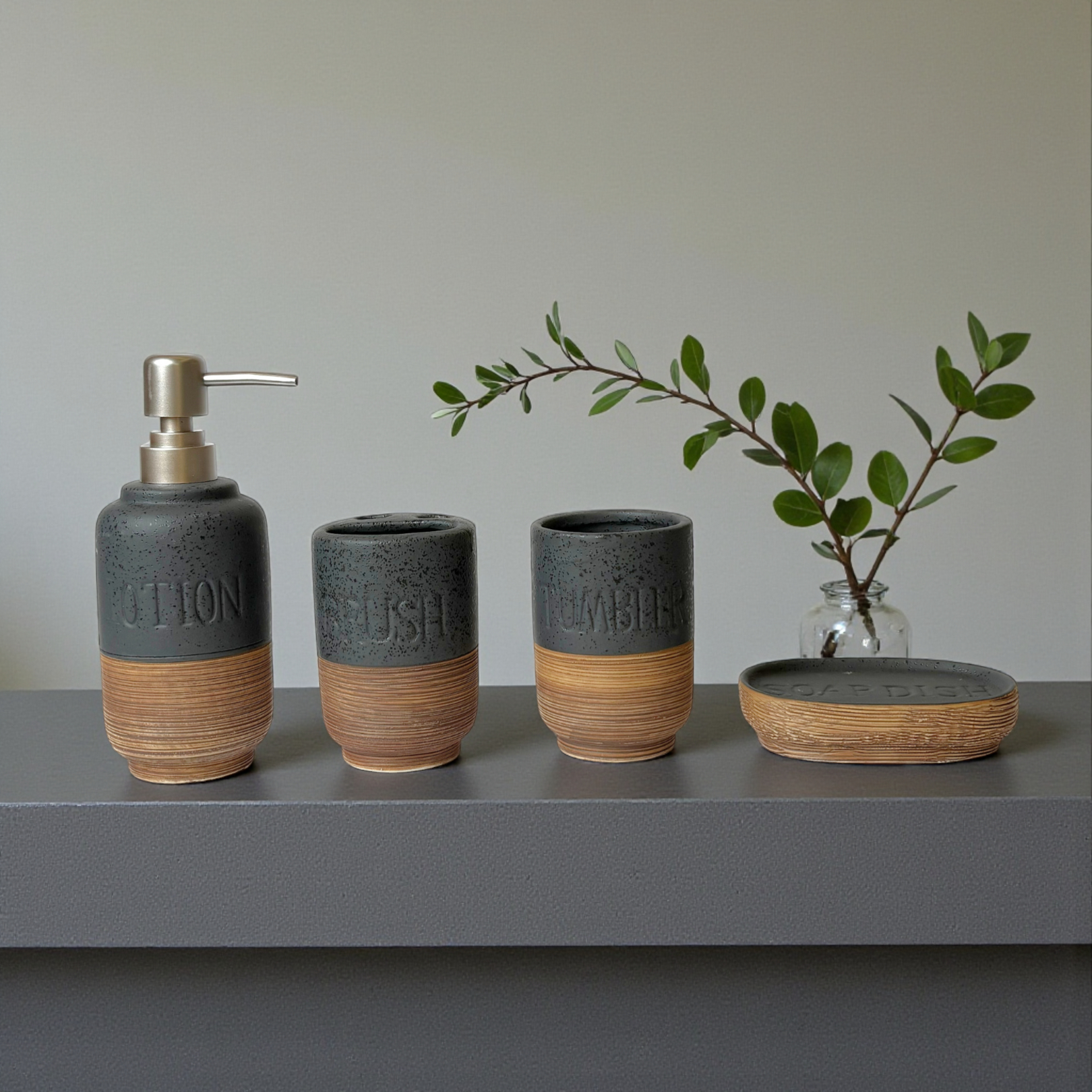 Platinum Grace Soap Dispenser Set Of 4