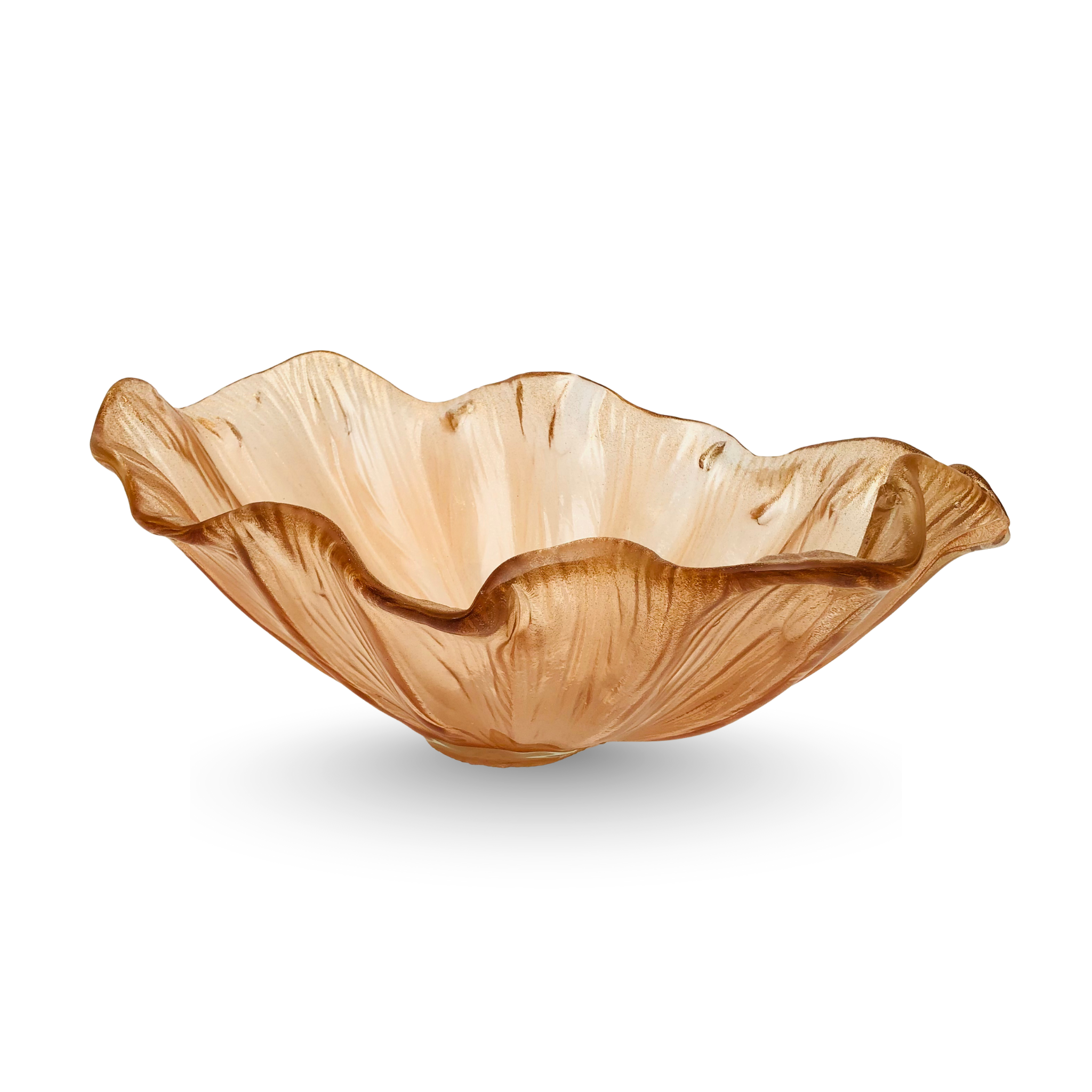 Bronze Fiora – Italian Crafted Glass Centerpiece Bowl