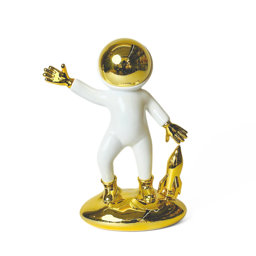 Golden Voyager Astronaut Showpiece