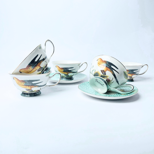 Emerald Garden Fine Tea Set 15 Piece