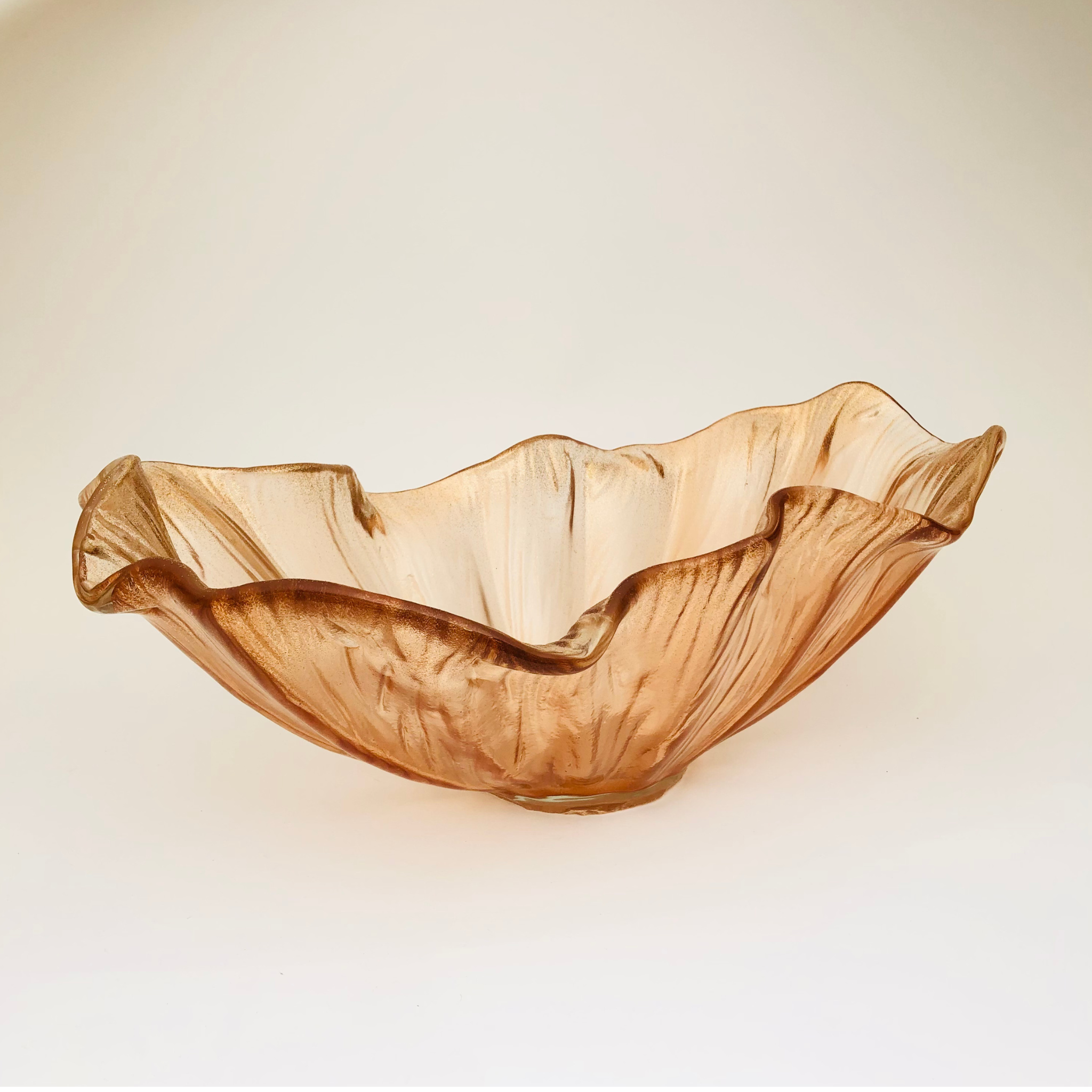 Bronze Fiora – Italian Crafted Glass Centerpiece Bowl