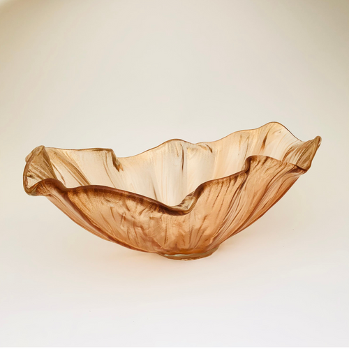 Bronze Fiora – Italian Crafted Glass Centerpiece Bowl