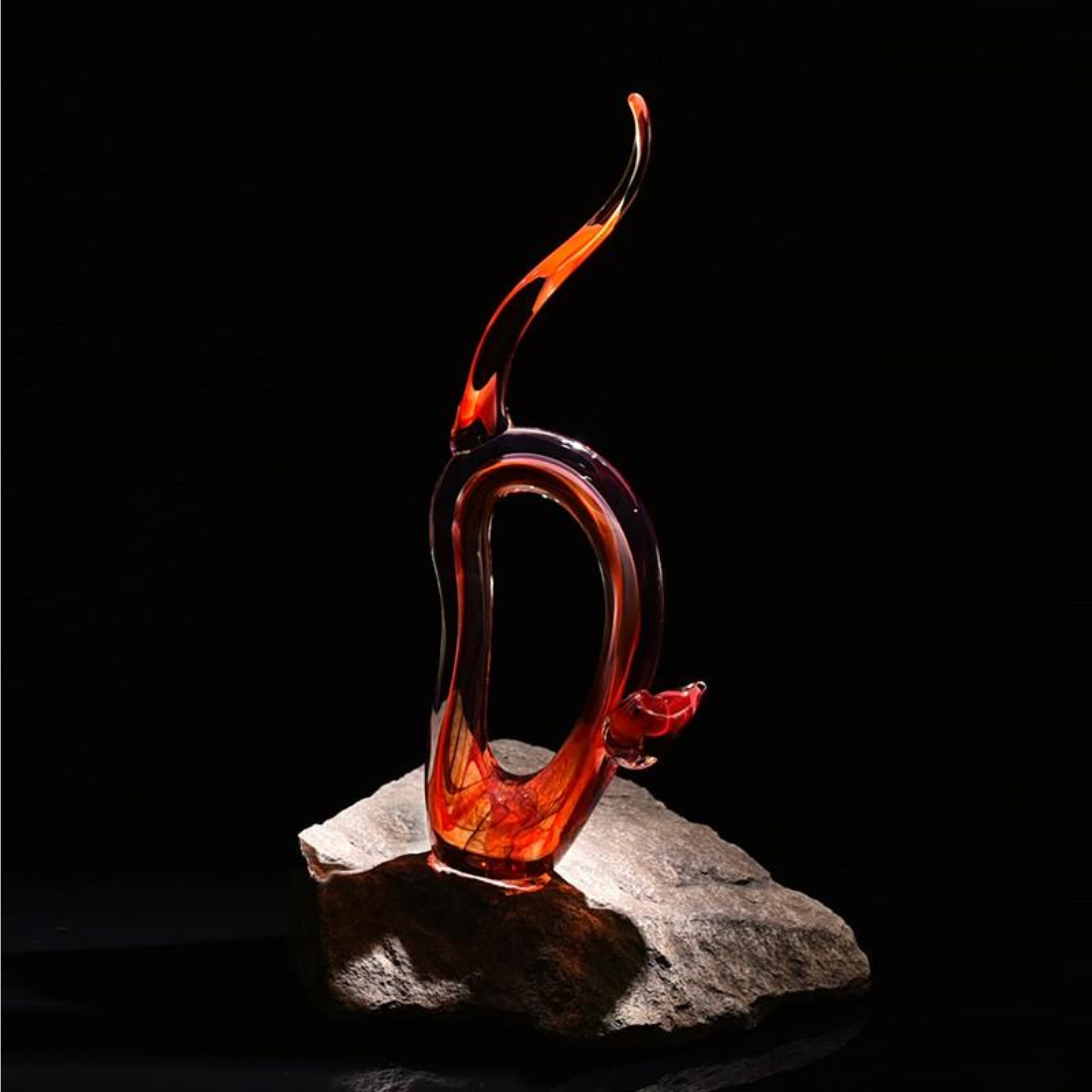 Crystal Cat Showpiece – Elegant Decorative Figurine