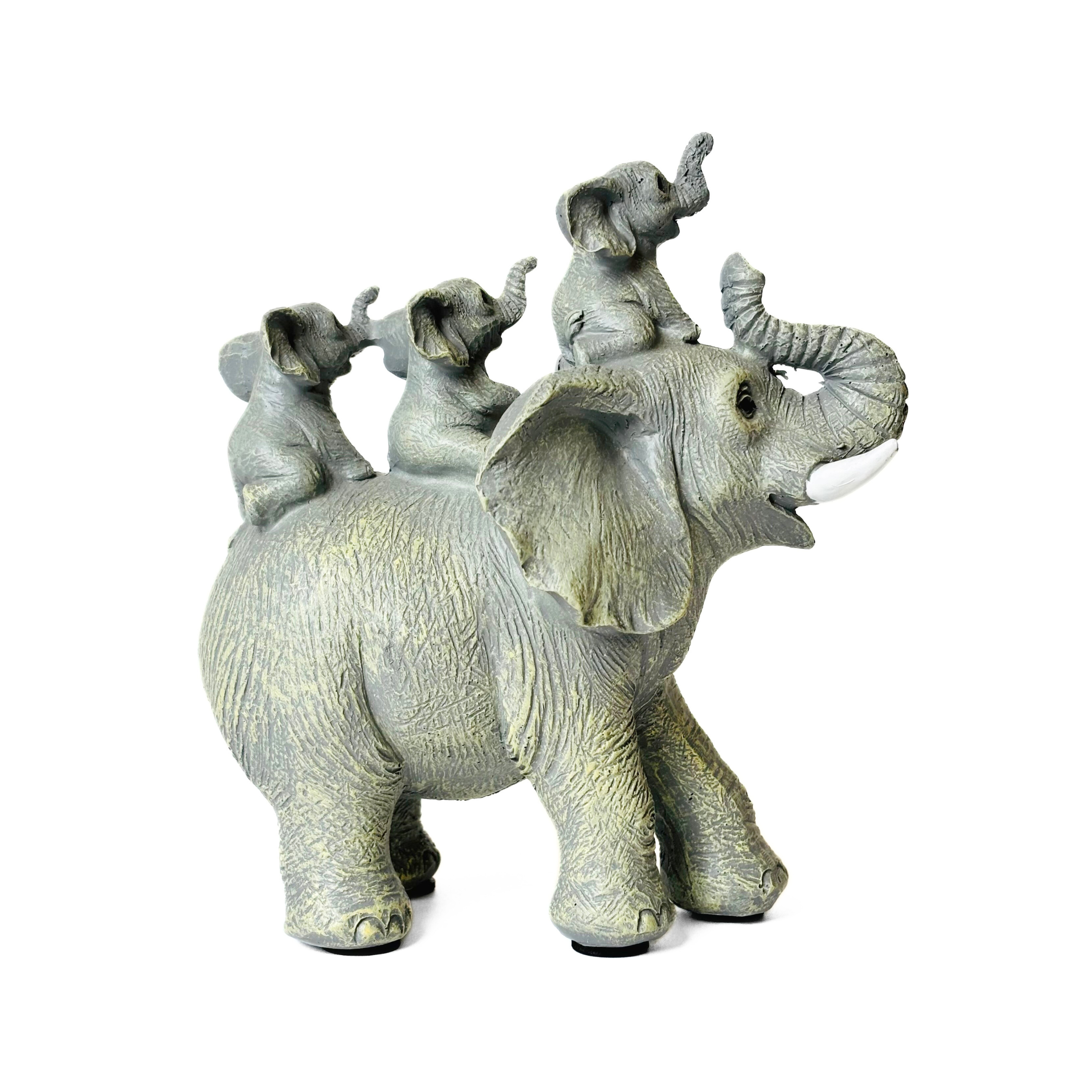 Joyful Elephant Family Showpiece