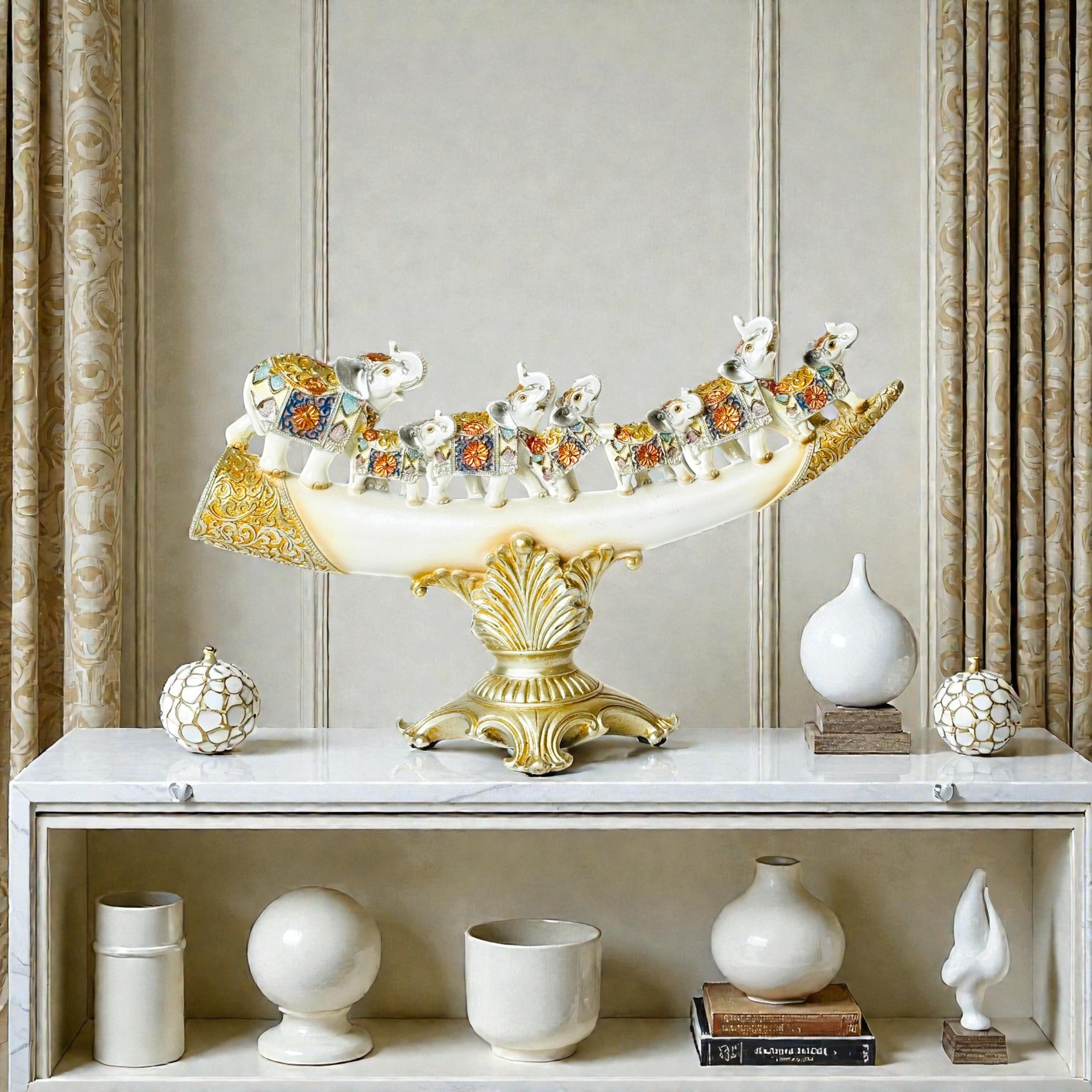Elegant 7 Elephant Showpiece