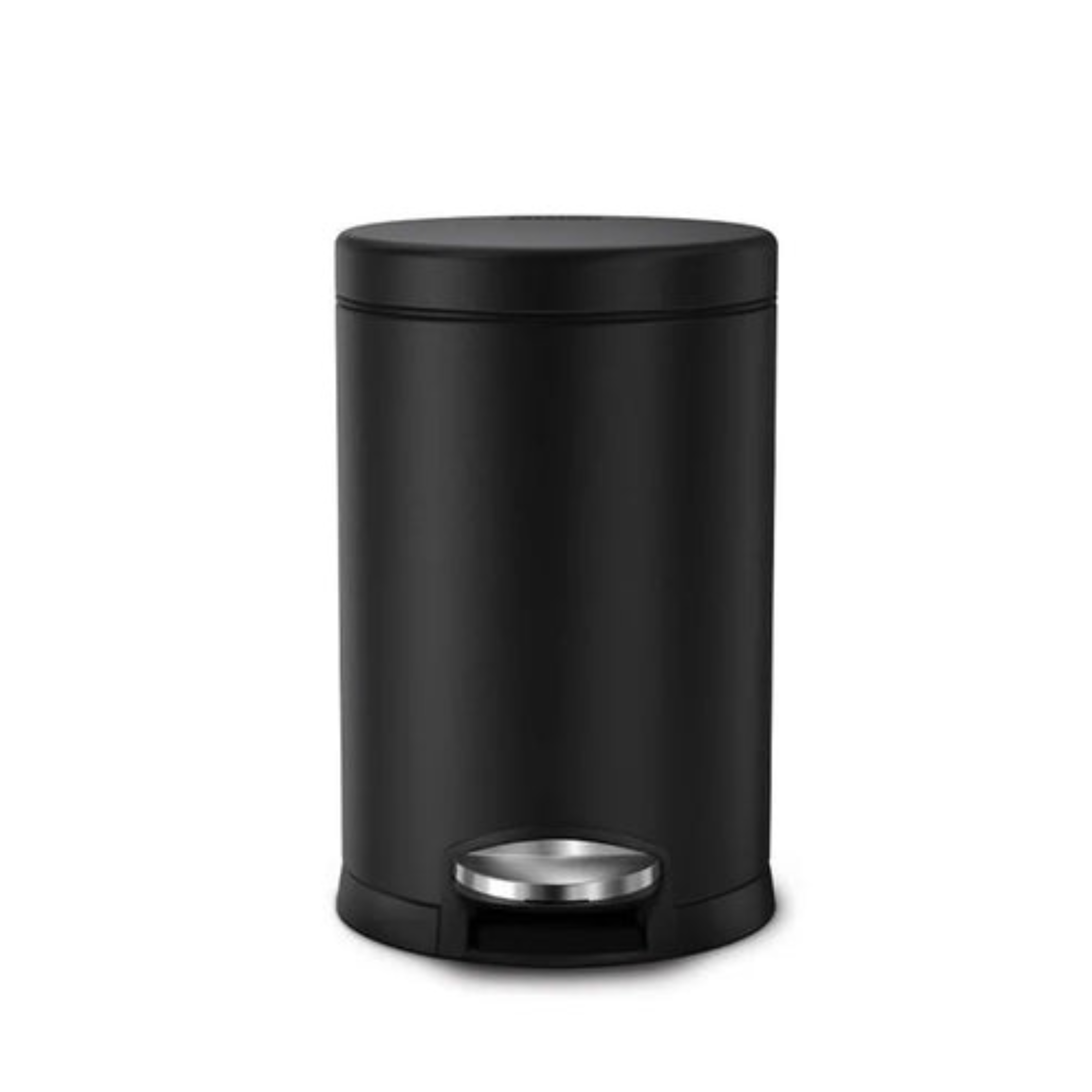 Modern Matte Black Pedal Bin – Compact Waste Solution