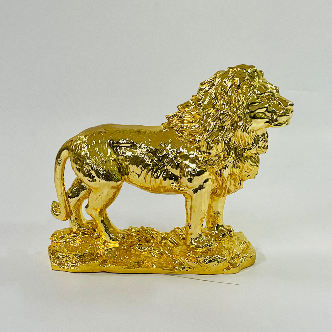 Golden Lion Modern Decorative Showpiece