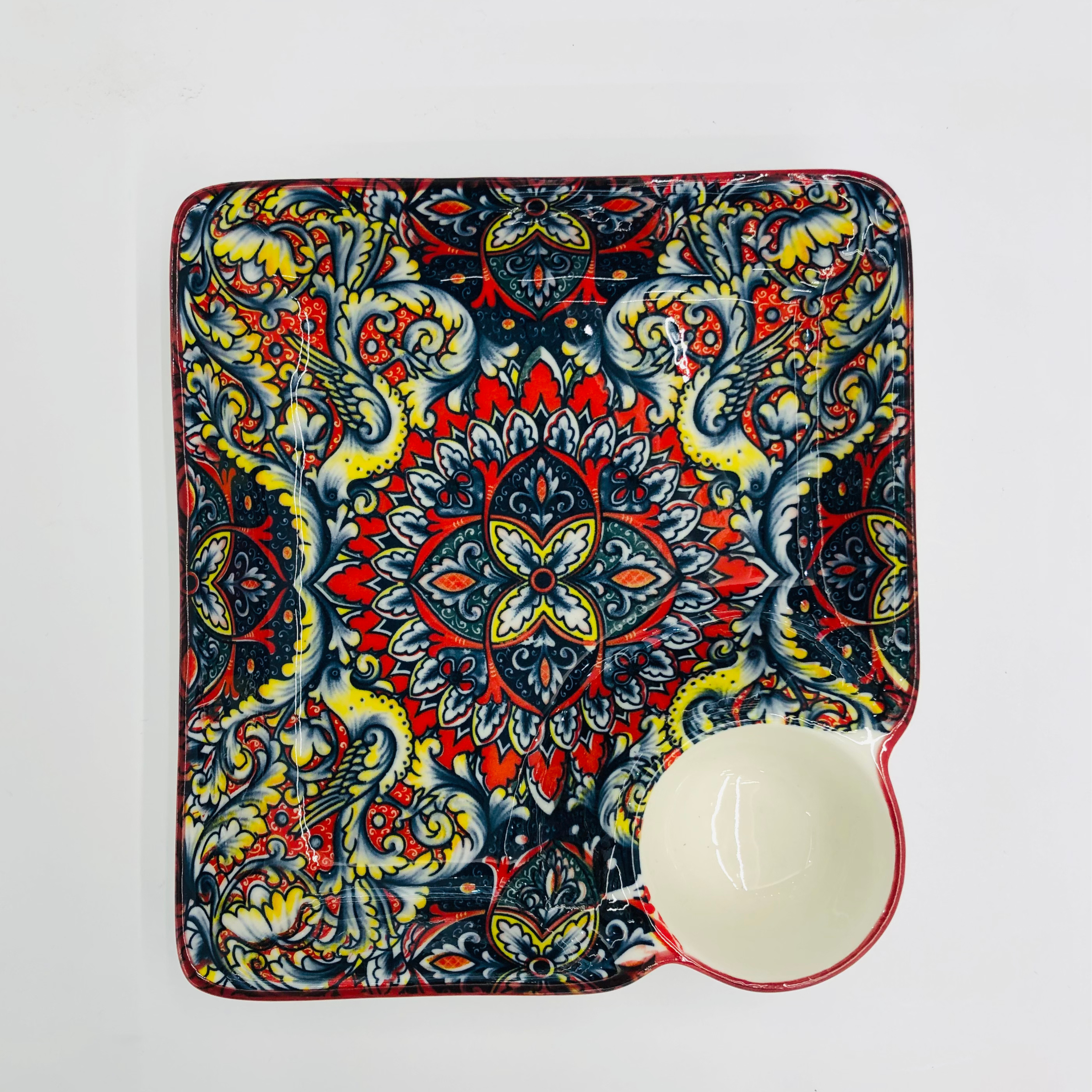 Turkish Ceramic Chip & Dip Dish- 6Pcs Set