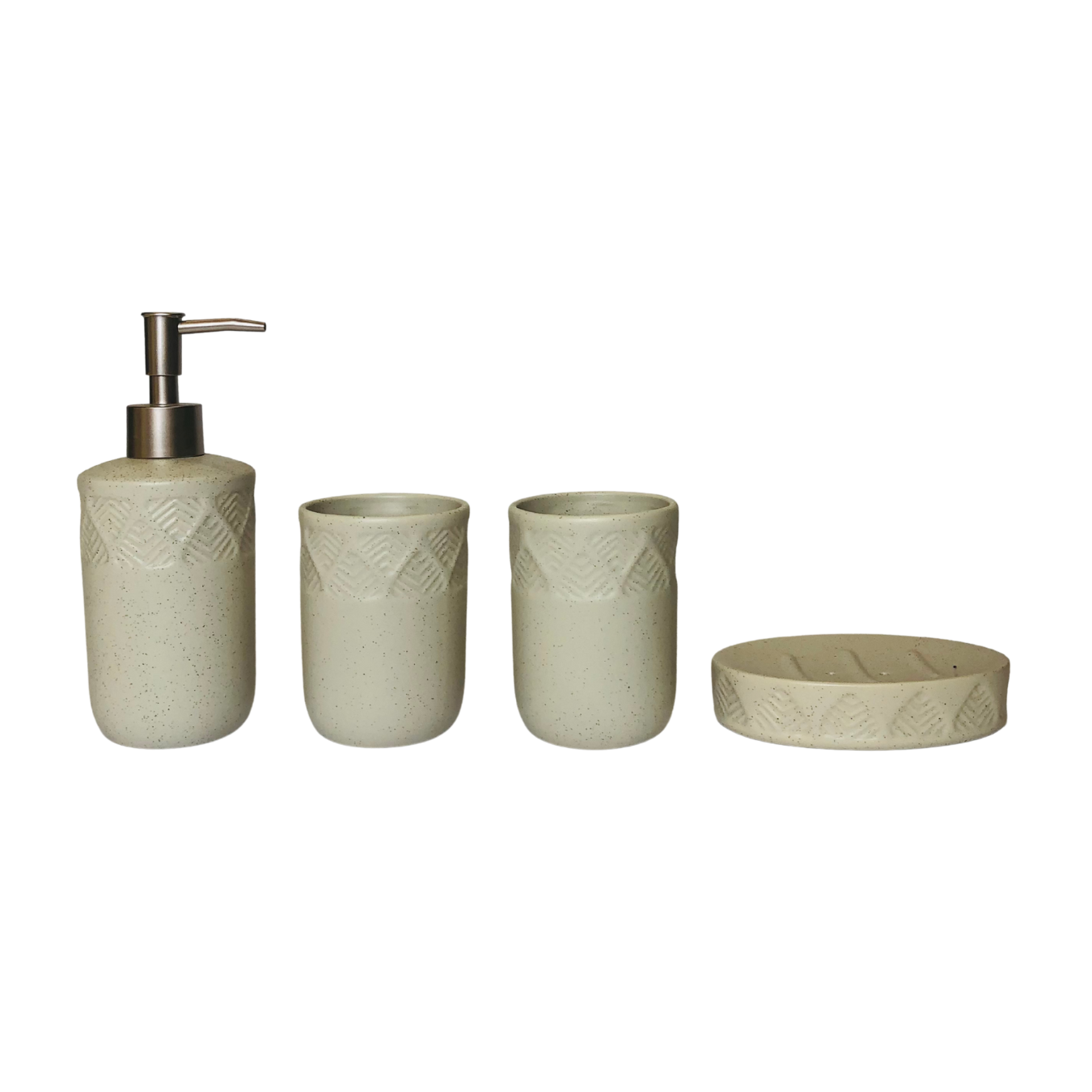 Modern Bathroom Dispenser Set