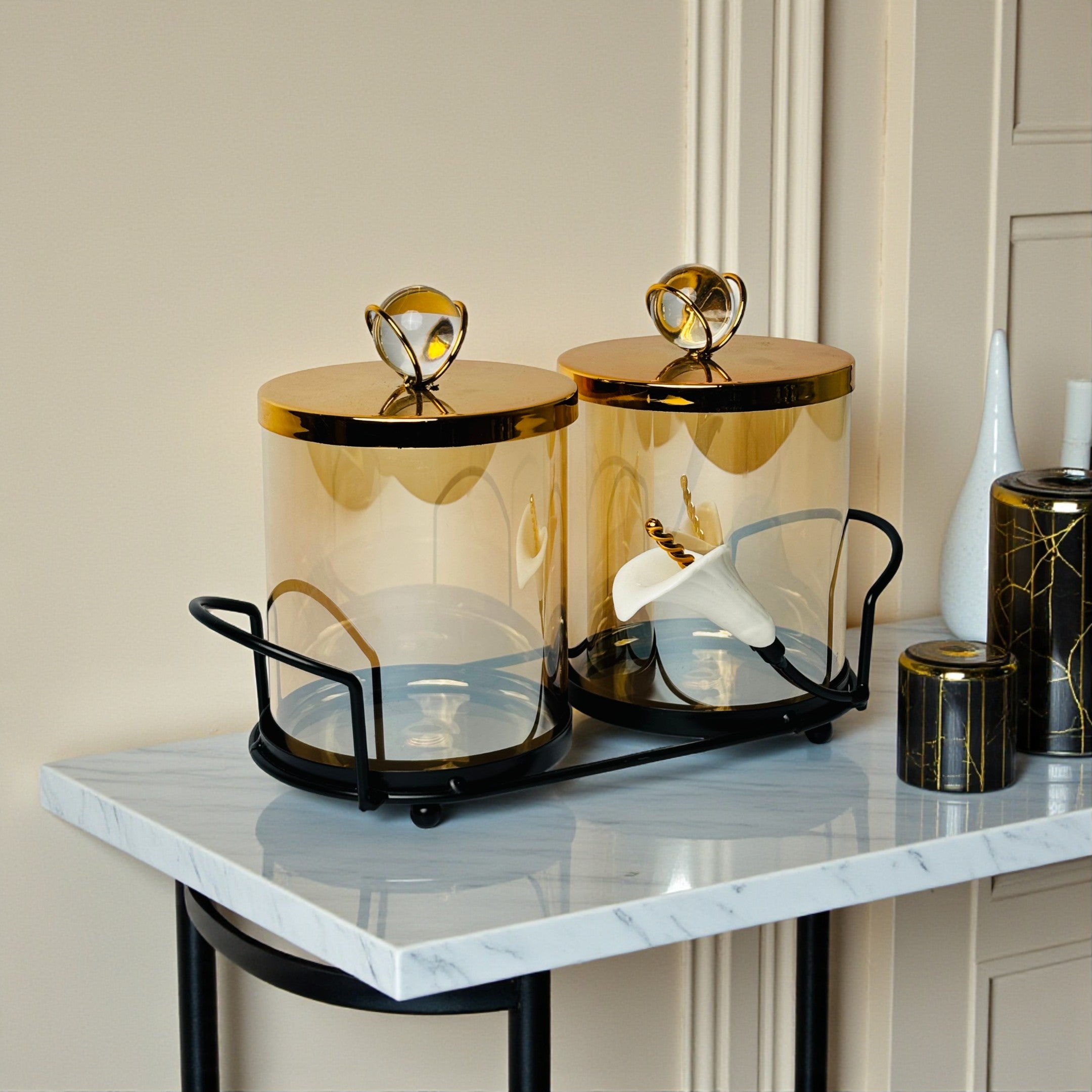 Imperial Glass Canister Set (Set of 2)