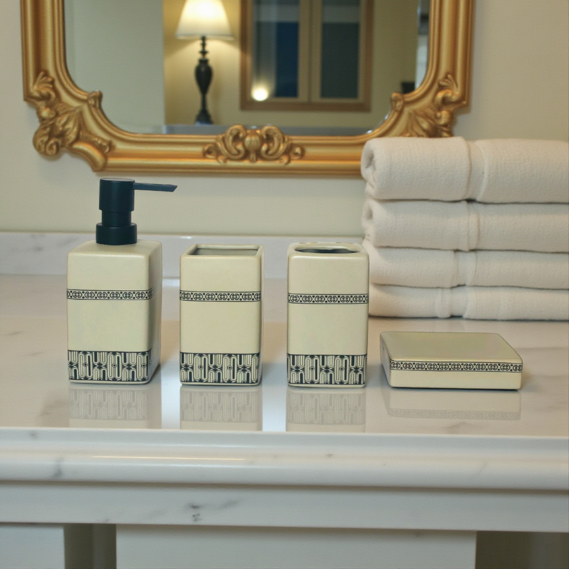 Designer Bathroom Dispenser Set