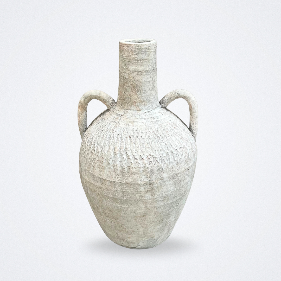 Rustic Textured Ceramic Vase