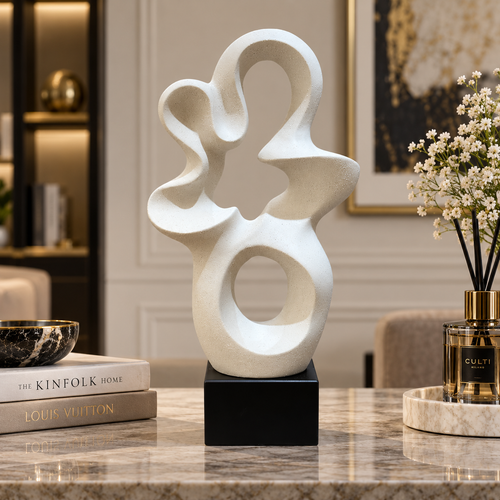Modernist Organic Multi-Void Abstract Sculpture