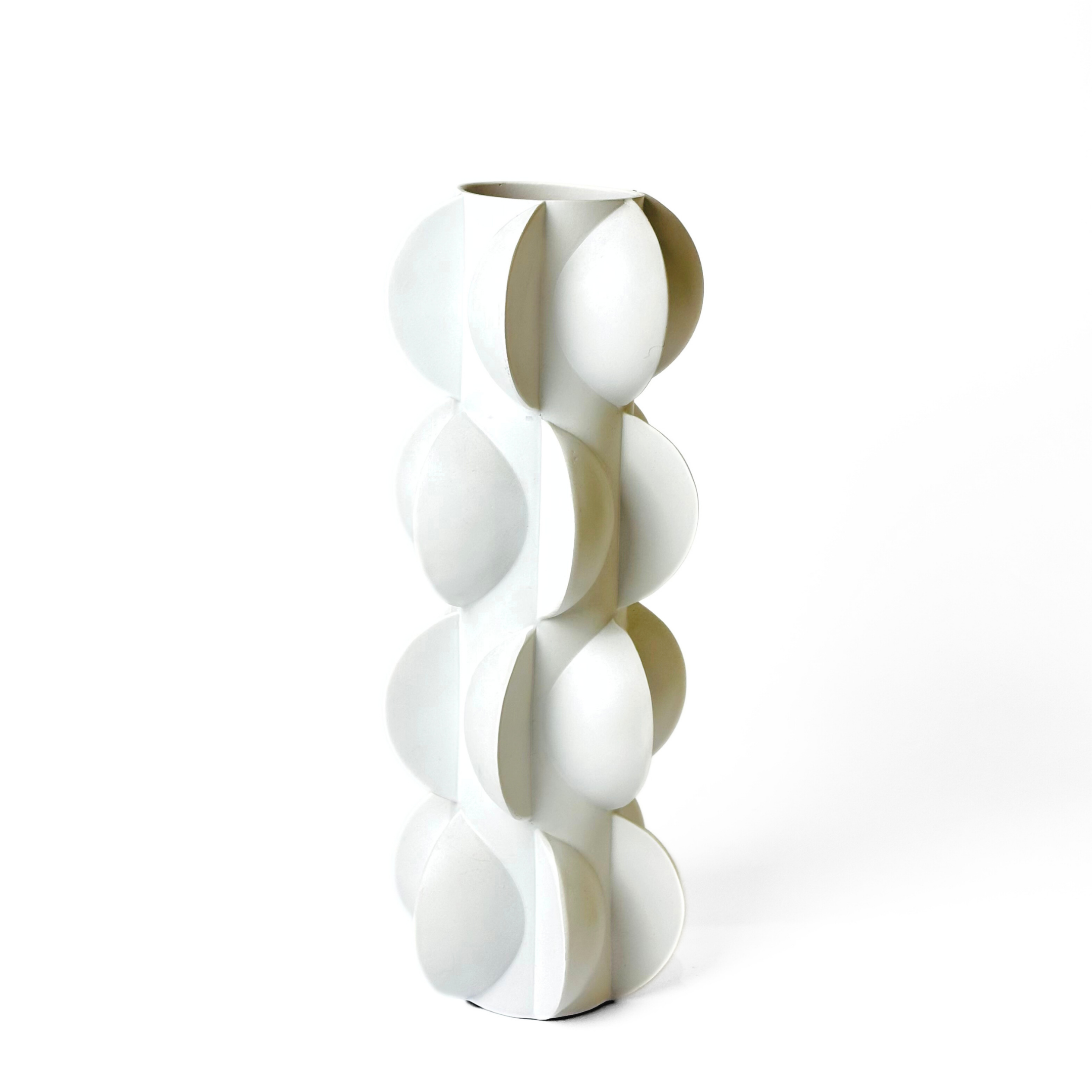 Elegant Modern Centerpiece Vase – Matte White