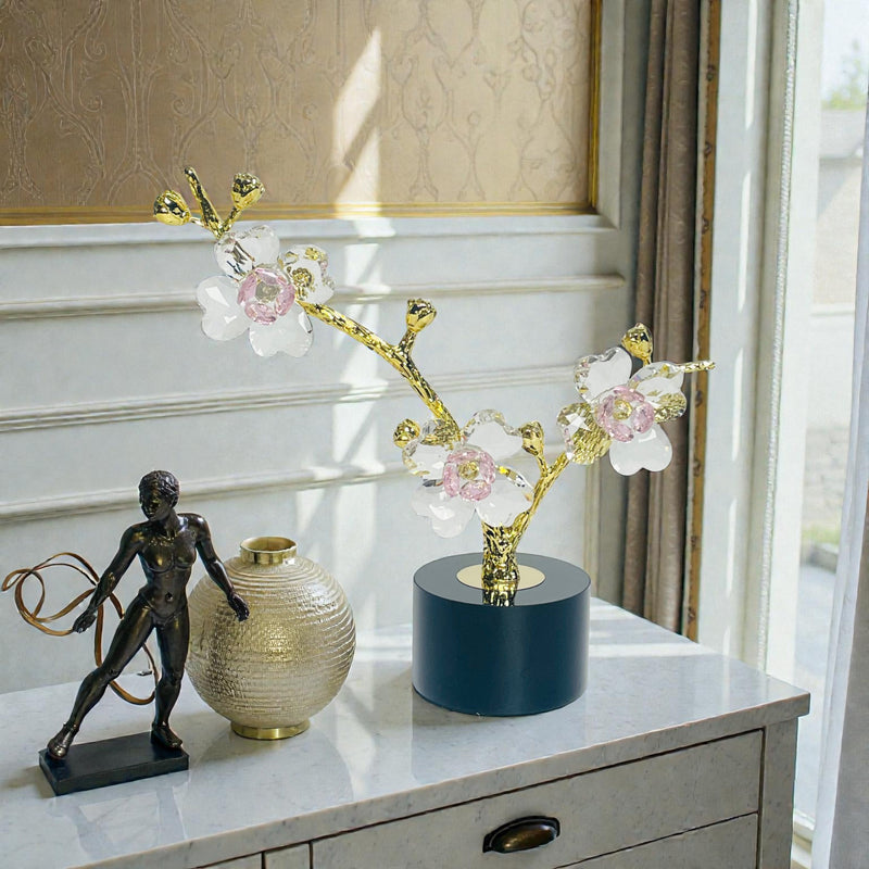Floral Flower Crystal Showpiece