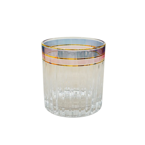 Tapered Gold-Ringed Glass Set of 6