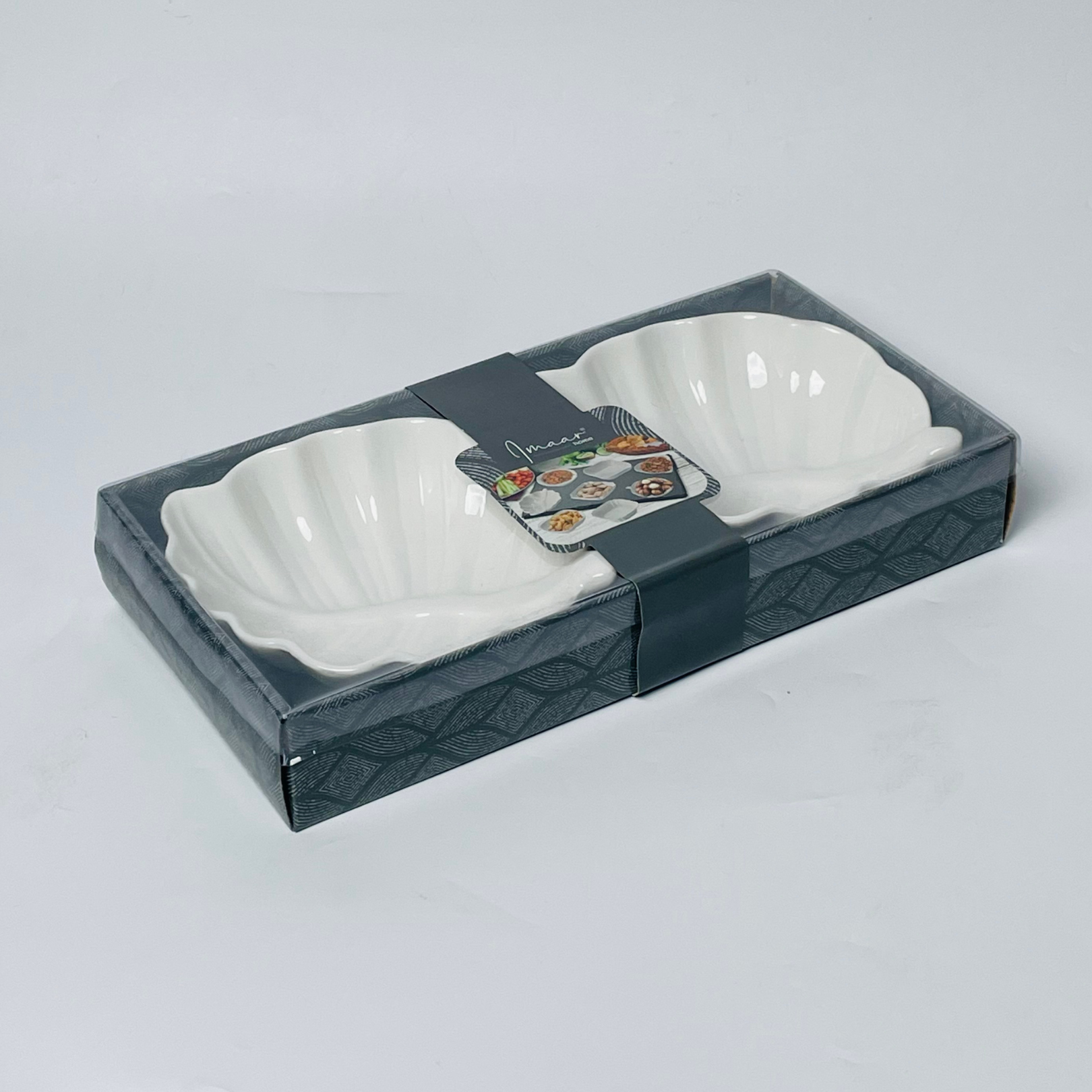 2Pc Leaf Style Service Set