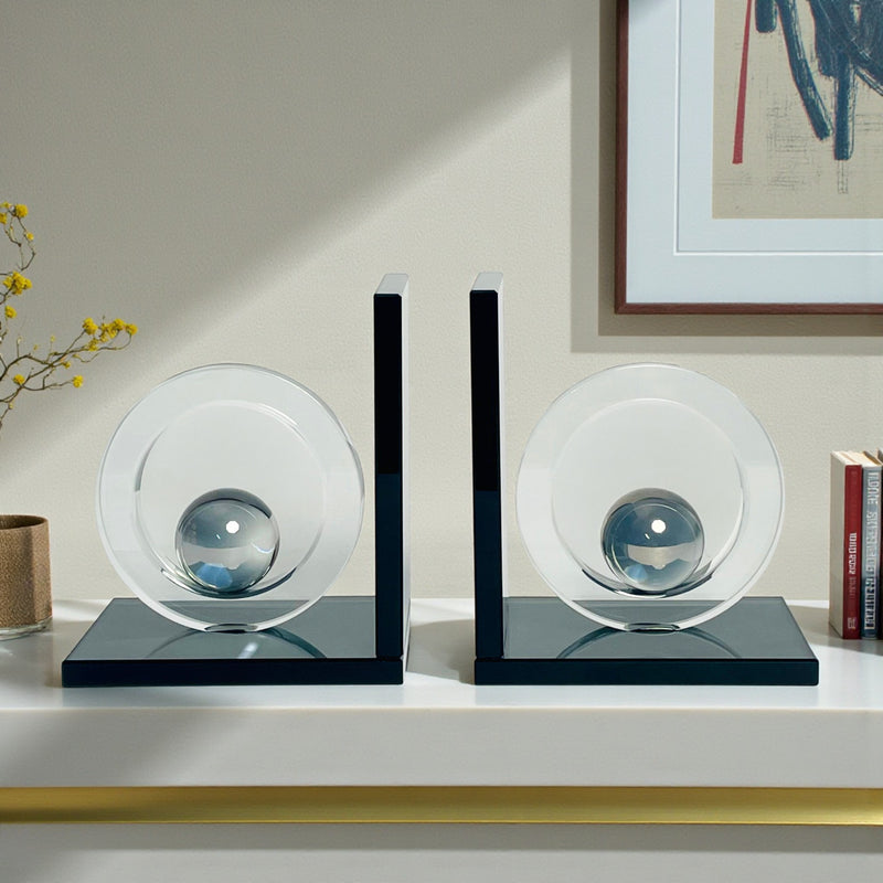 Crystal Ball Bookend Showpiece