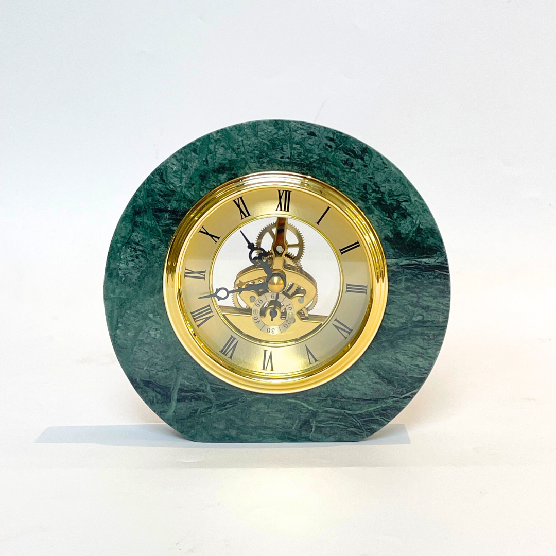 Natural Stone Finish Desk Clock