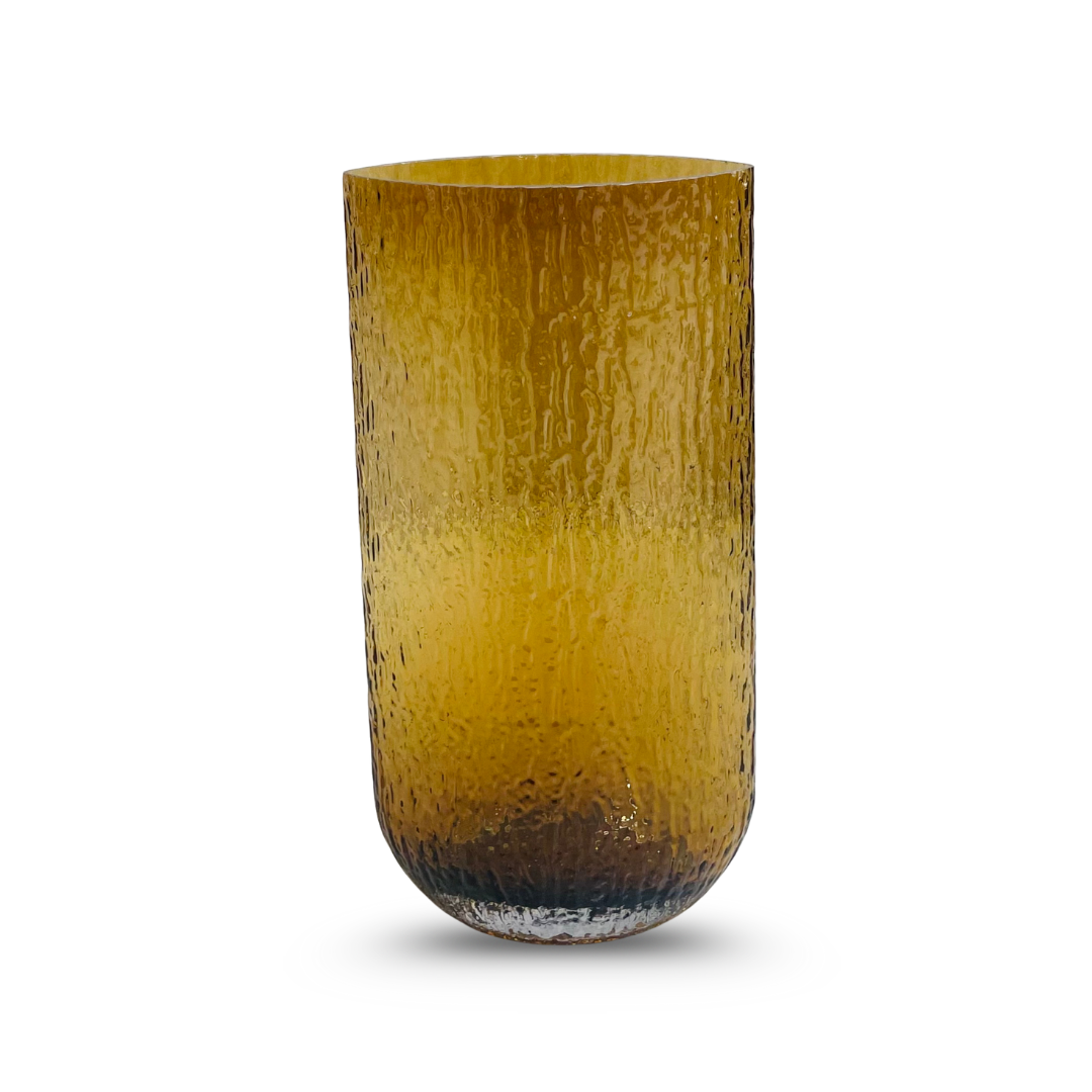 Designer Textured Glass Vase Perfect for Floral Arrangements