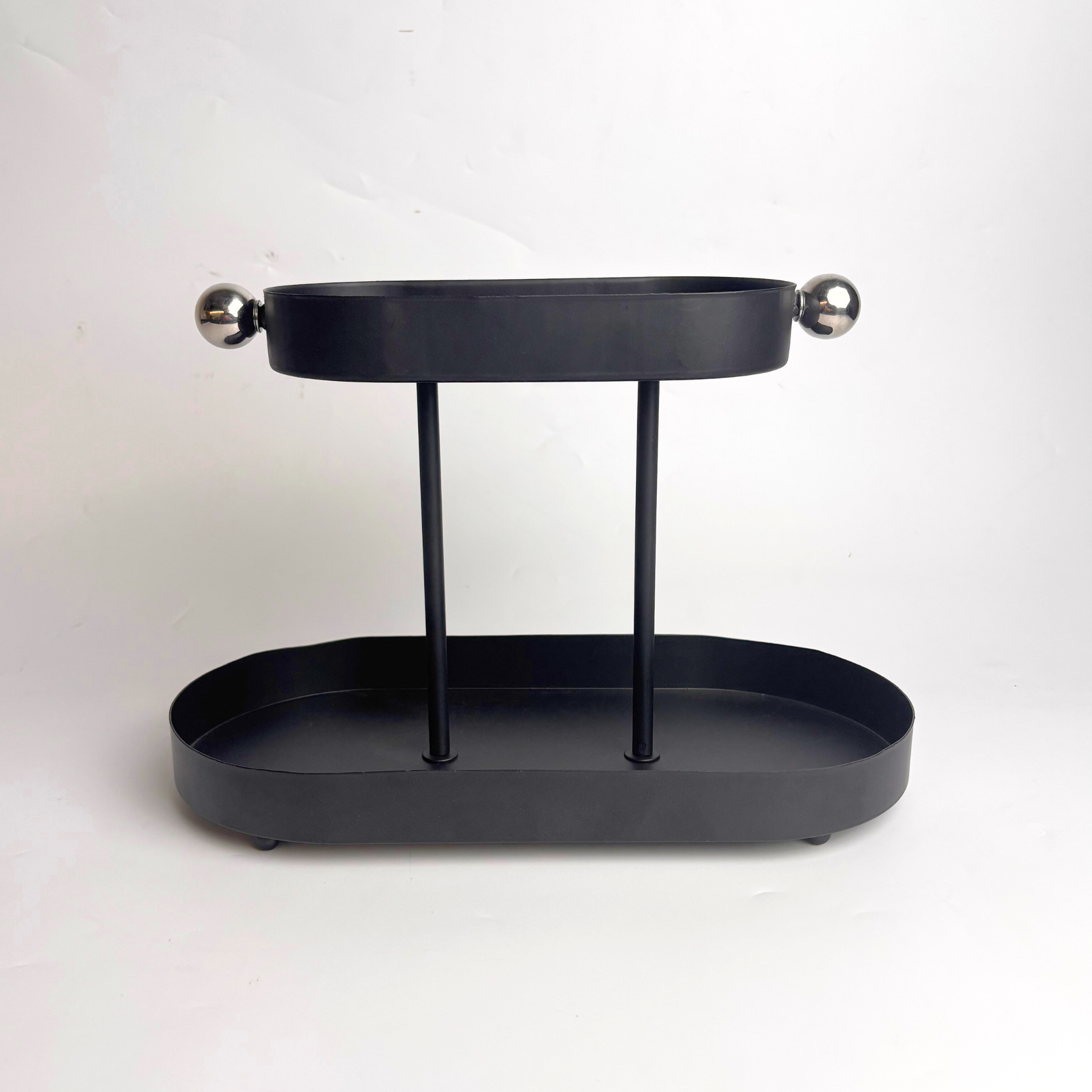 Opulent Black 2 Tier Tray