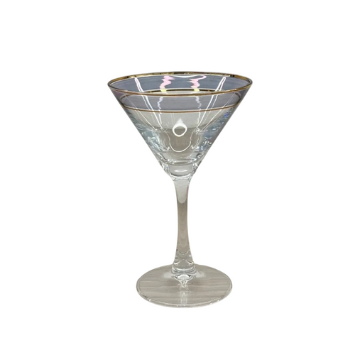 Elegant Gold-Rimmed Glasses Set of 6