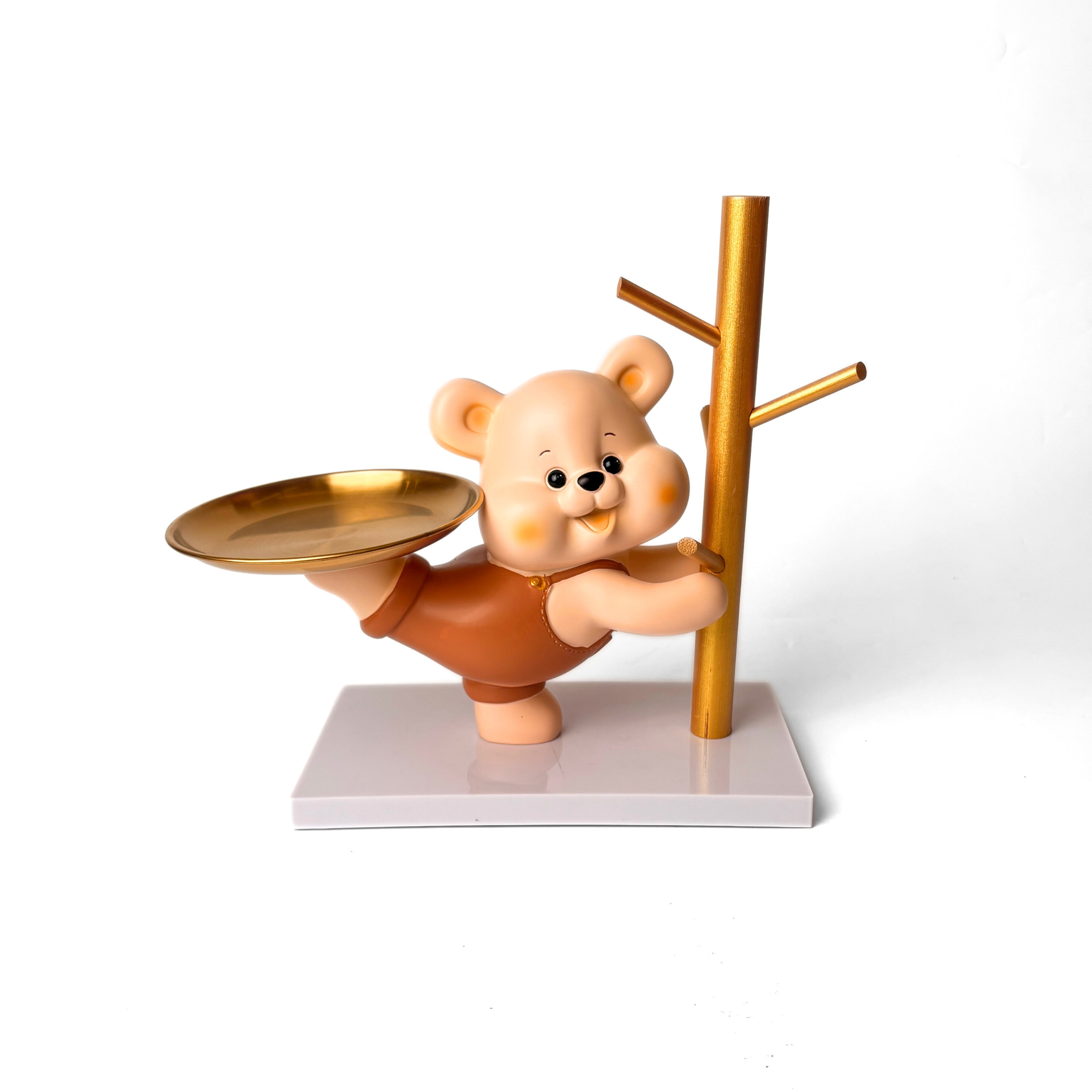 Sophisticated Teddy Tray Showpiece