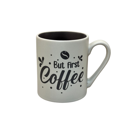 Cafe Quote Ceramic Coffee Mug