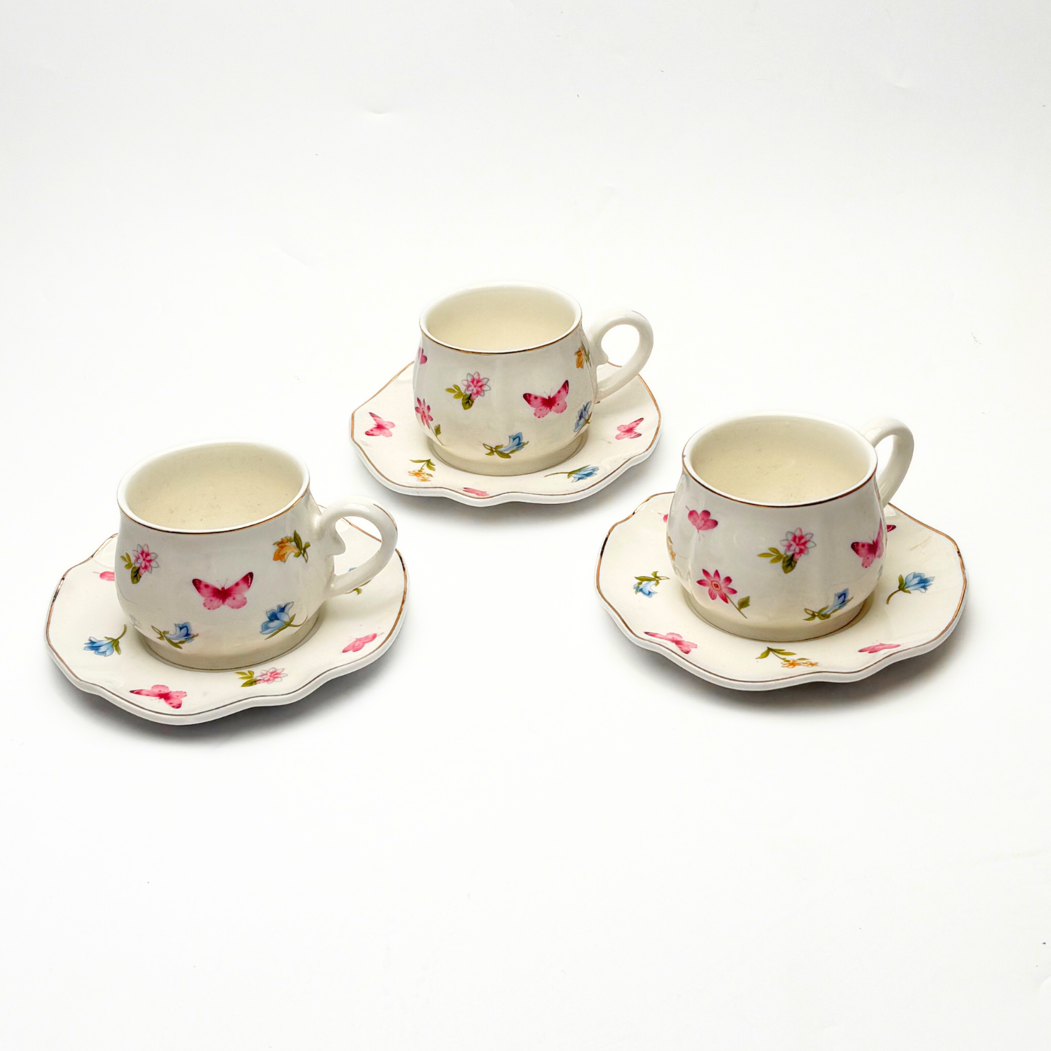 Classic Floral Tea Set- Set of 12