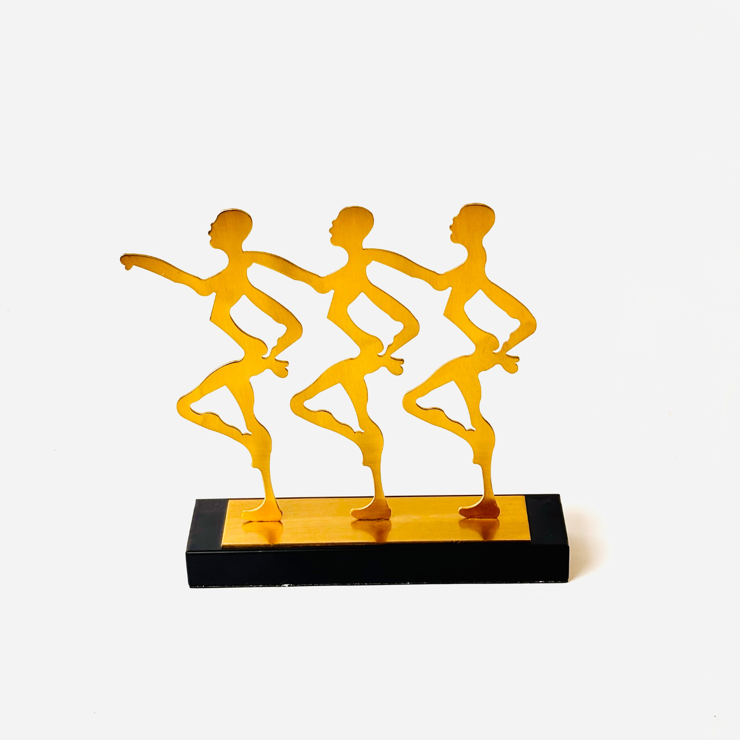 Golden Abstract Sculpture