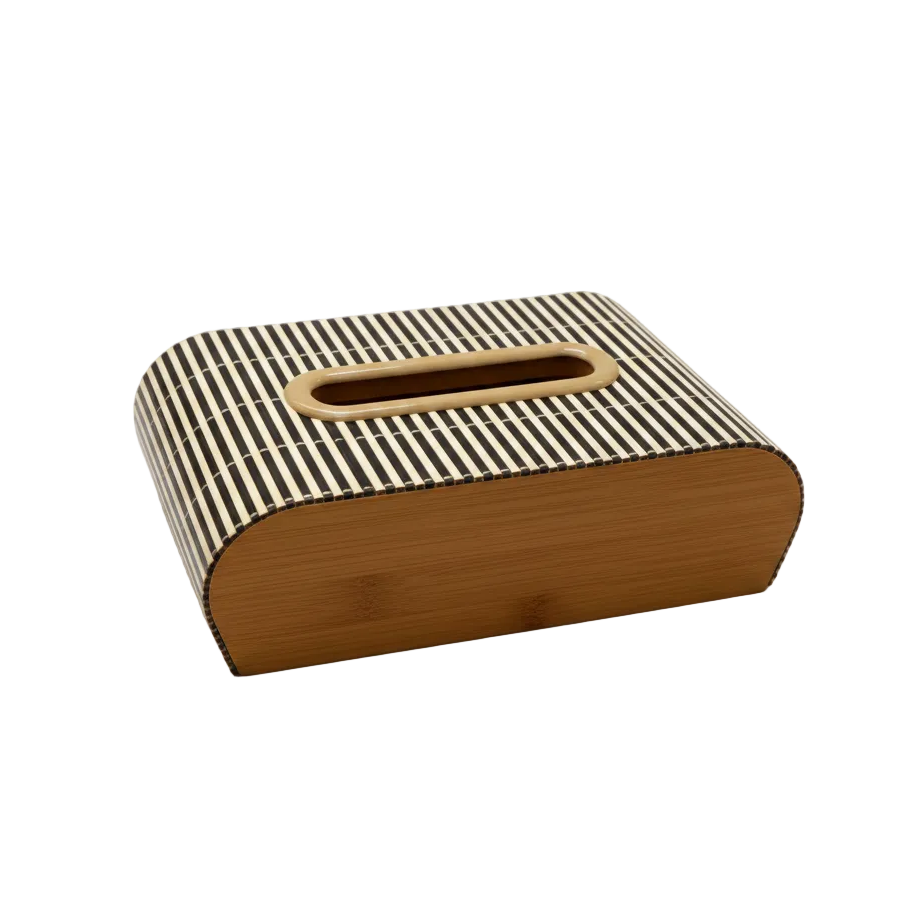 Elegant Linear Stripe Tissue Box