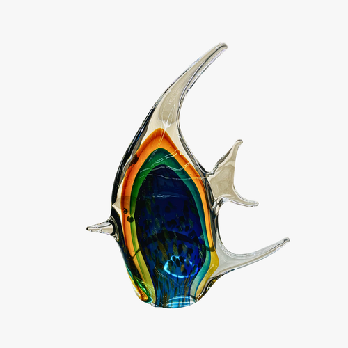 Modern Tropical Angel Fish Figurine