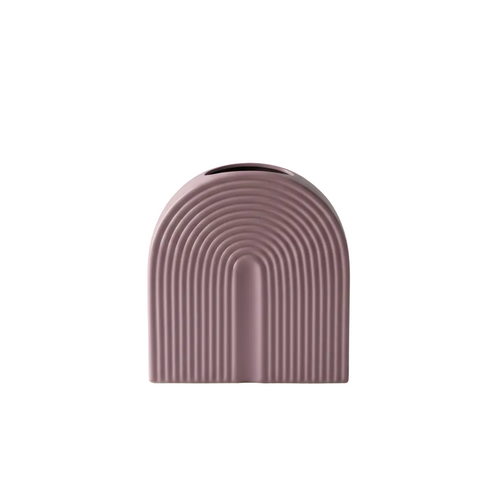 Minimalist Ceramic Arch Rainbow Vase