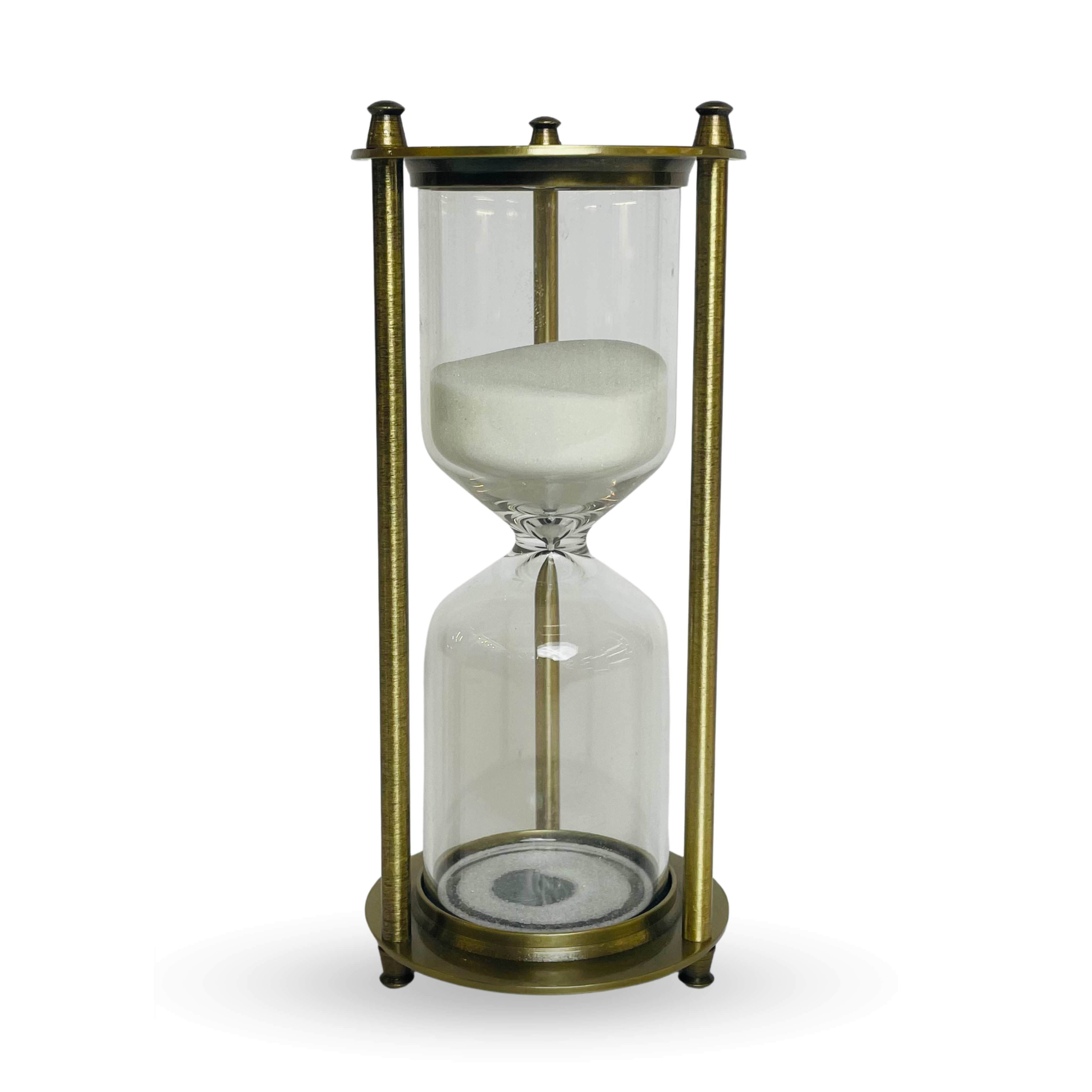 Elegant Golden Hourglass Timer – Glass & Metal Finish
