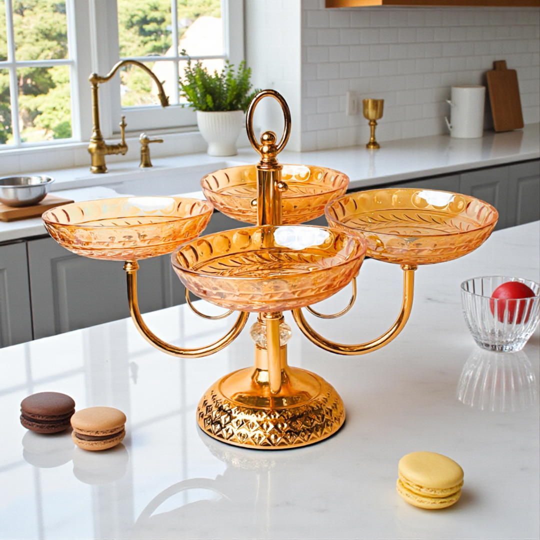 Modern Luxurious – 4 Bowl Decorative Centerpiece