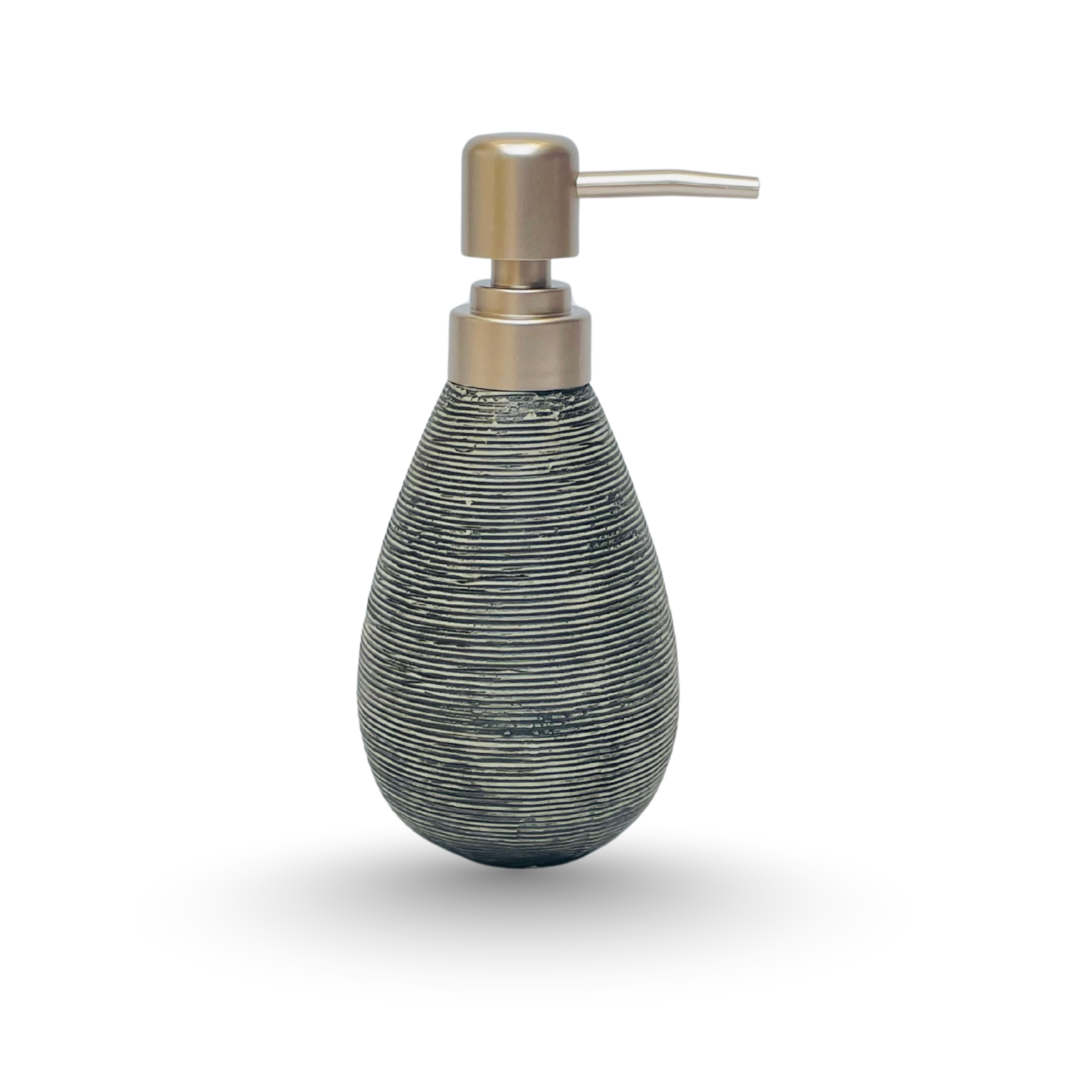 Eleganza – Textured Ceramic 4-Piece Bathroom Accessory Set