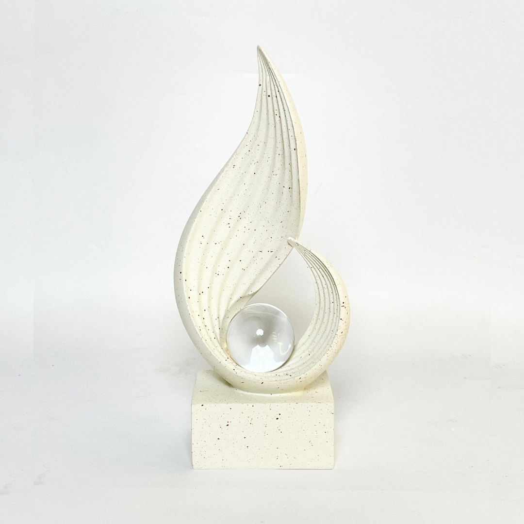 Eternal Flow Crystal Orb Sculpture