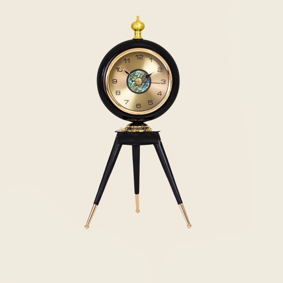 Vintage Mid Century Retro Tripod Table Clock