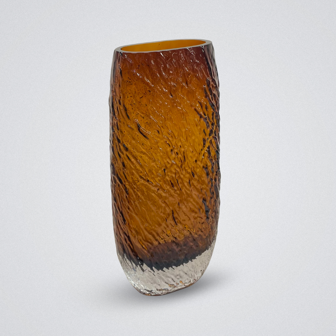 Luxury Textured Glass Vase for Home Décor