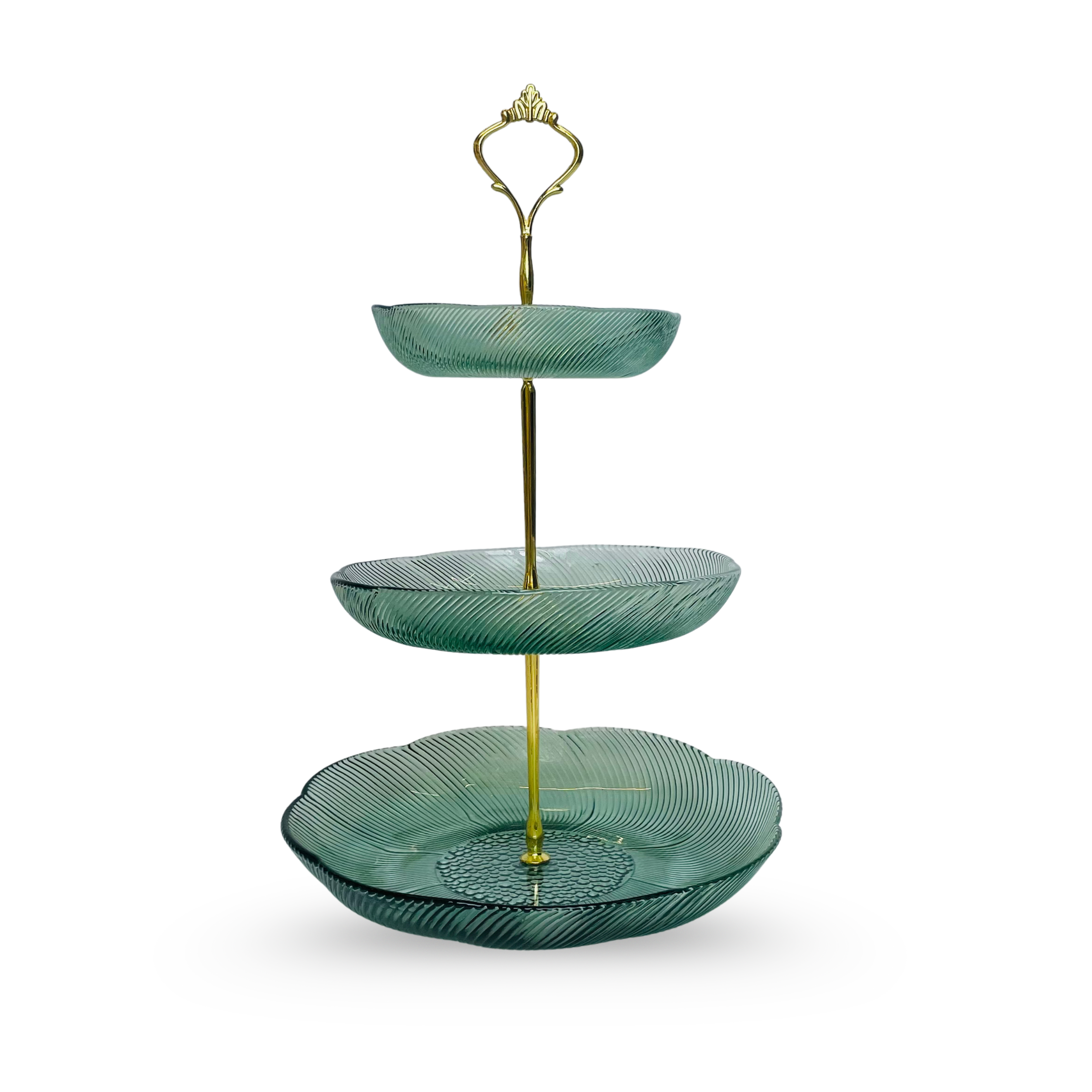 Crystal Elegance – 3-Tier Glass Serving Stand