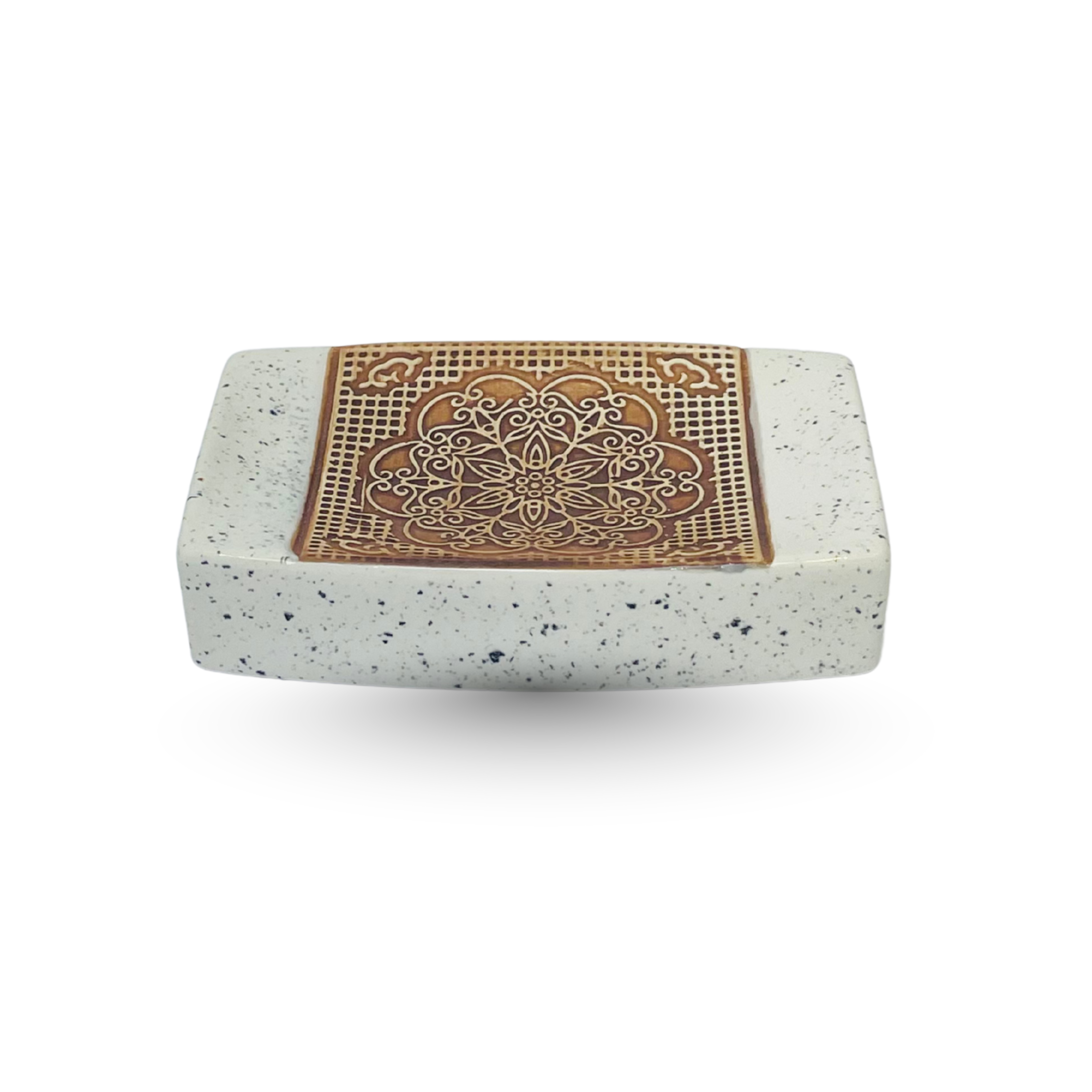 Luxury Mandala Bathroom Accessory Set – 4 Pieces