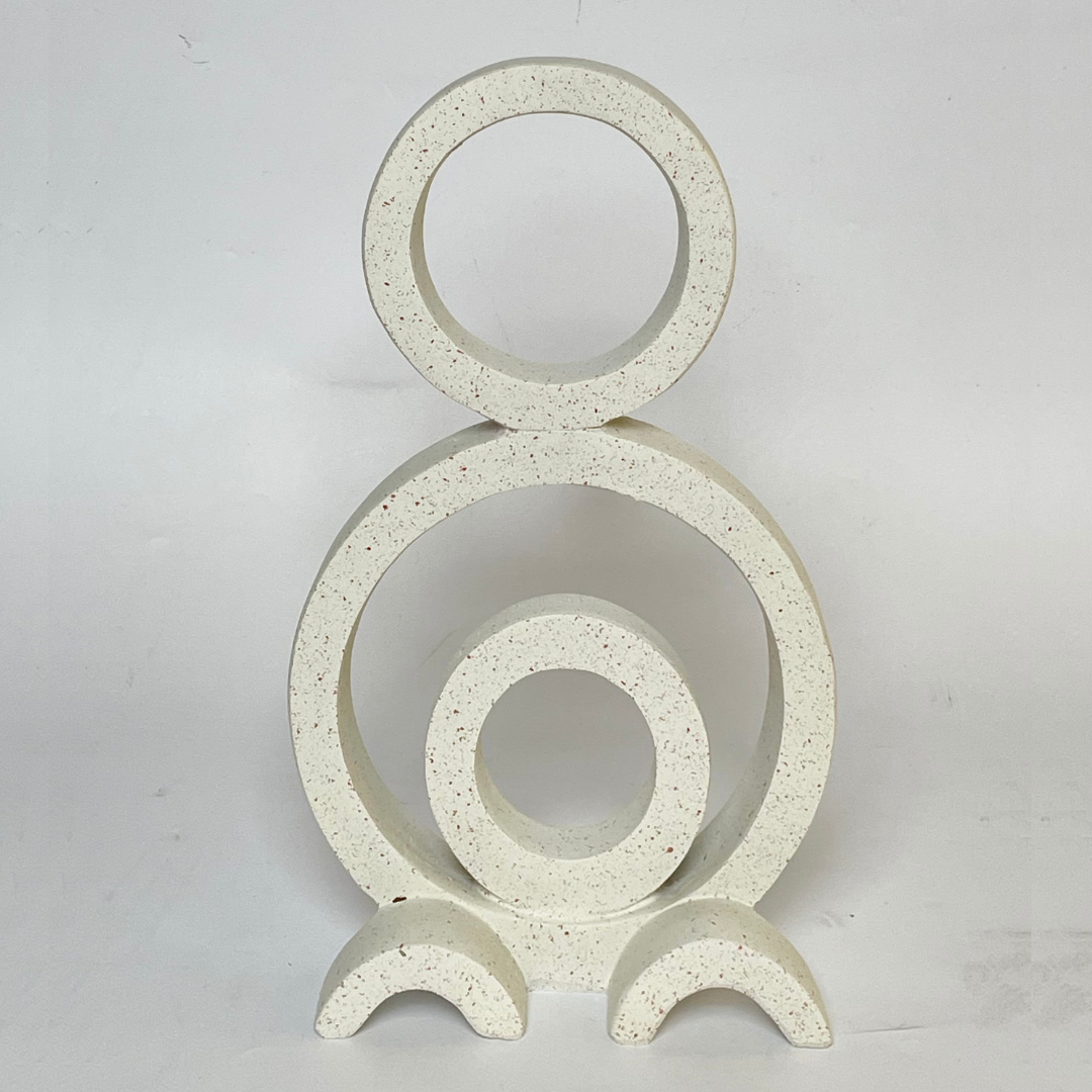 Modern Geometric Circle Sculpture