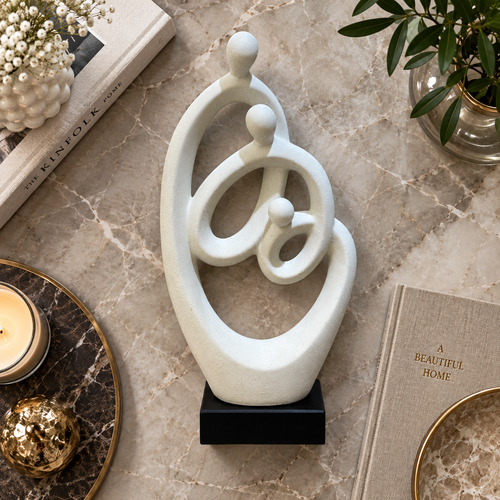 Modernist Vertical Family of Three Sculpture