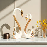 Swan 2Pc Set Showpiece