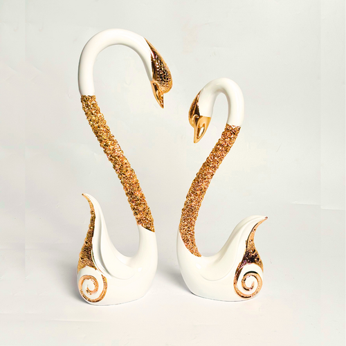 Swan 2Pc Set Showpiece