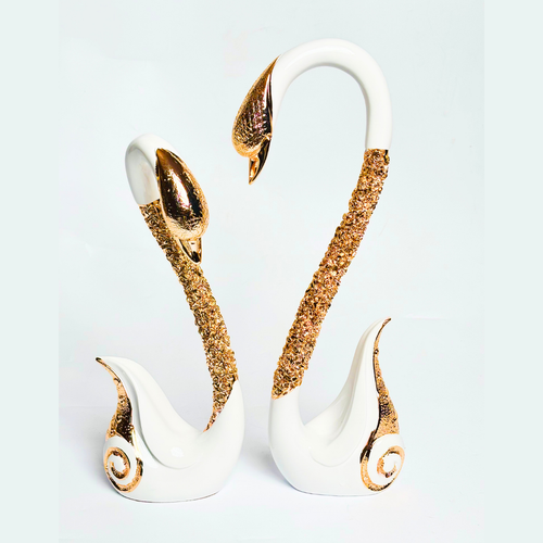 Swan 2Pc Set Showpiece