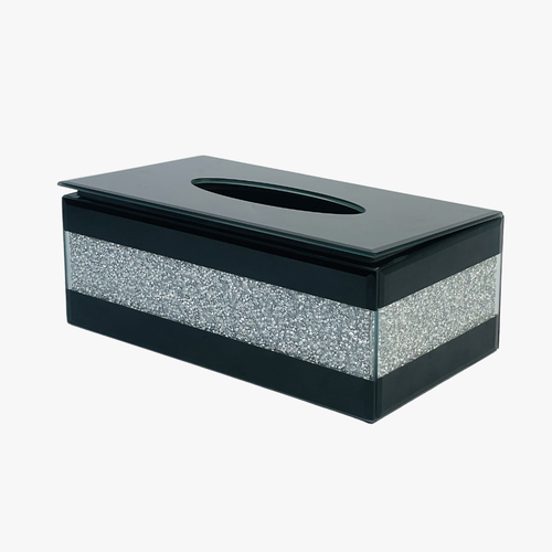 Luxe Diamond Crush Tissue Box Cover