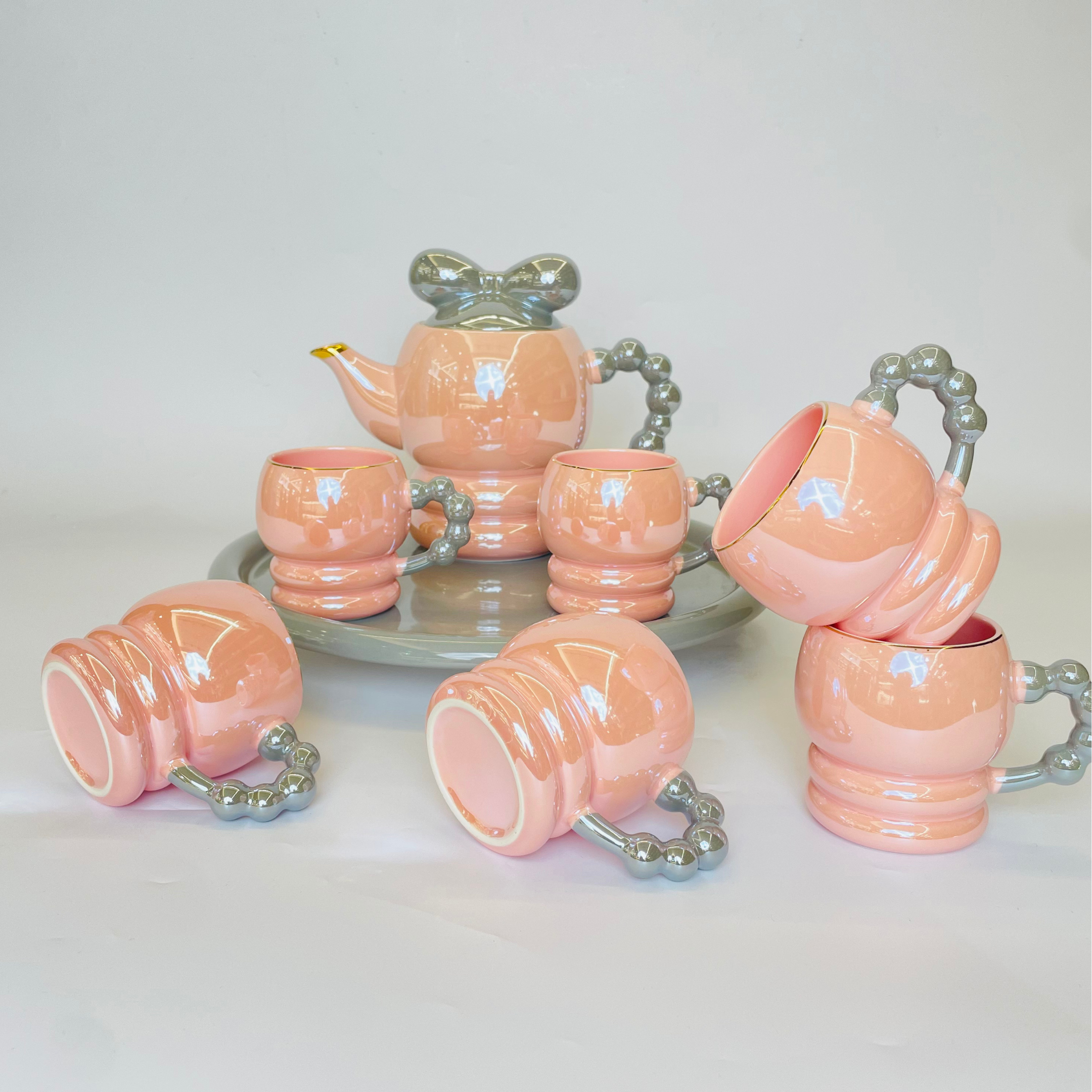 Pearl Blush Luxury Tea Set - Set of 9