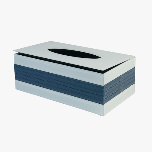 Modern Ivory Mirror Tissue Box Cover